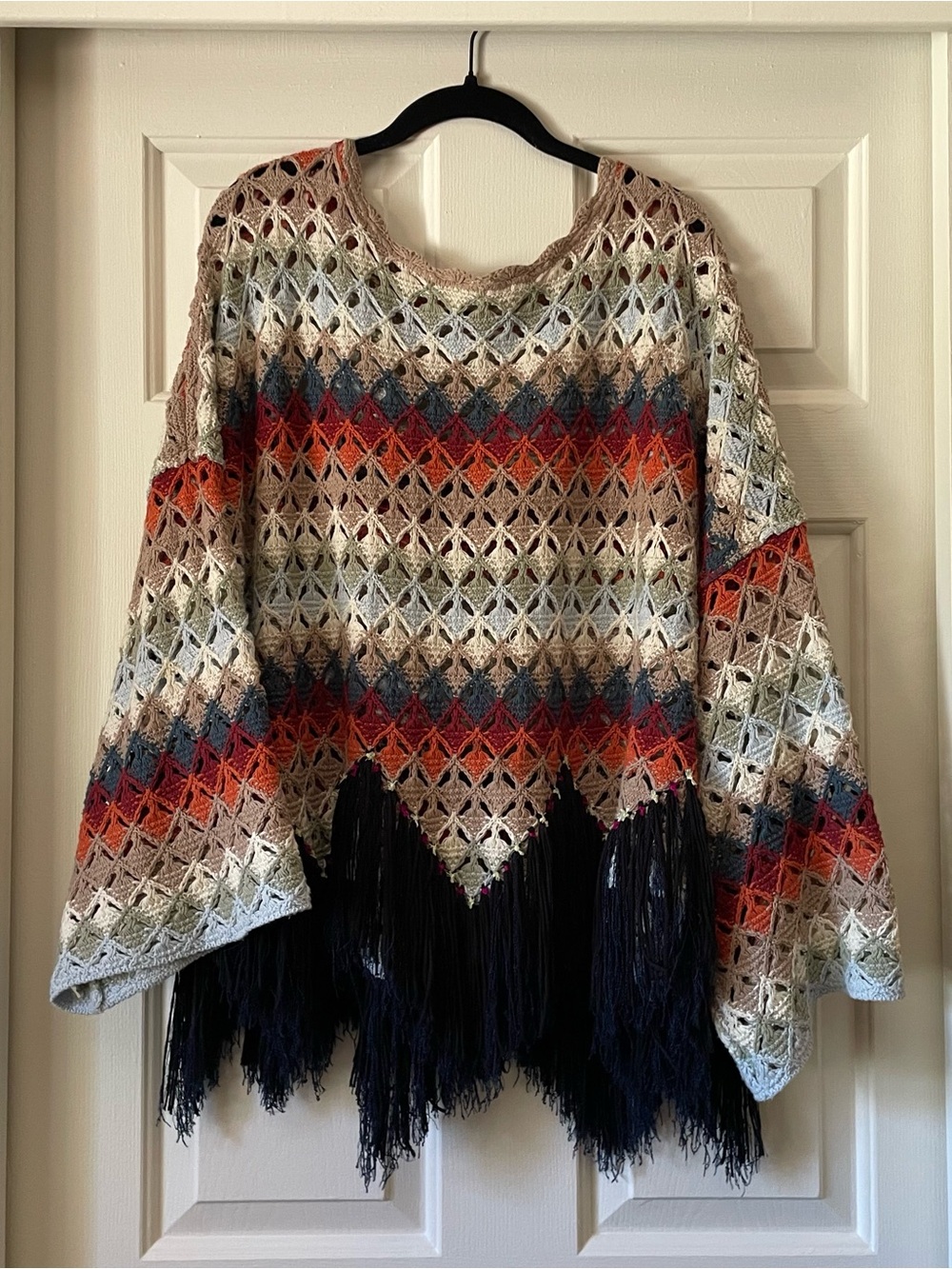Free People multicolored crochet top
